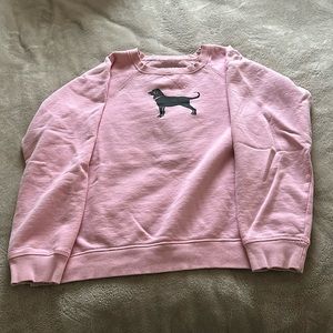 Pink Black Dog sweatshirt